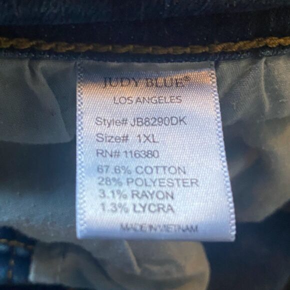 Judy Blue Distressed Skinny Fit Jeans - Picture 3 of 8